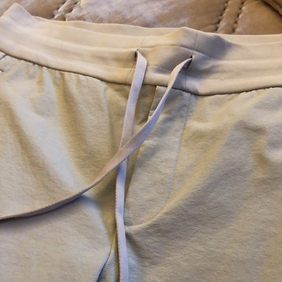 Athleta winter white Headlands Hybrid Trek Joggers. Stretch, two toned textured. - Picture 5 of 10
